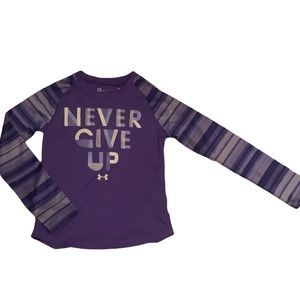 Under Armour Girls Size 6 Purple Long Sleeve